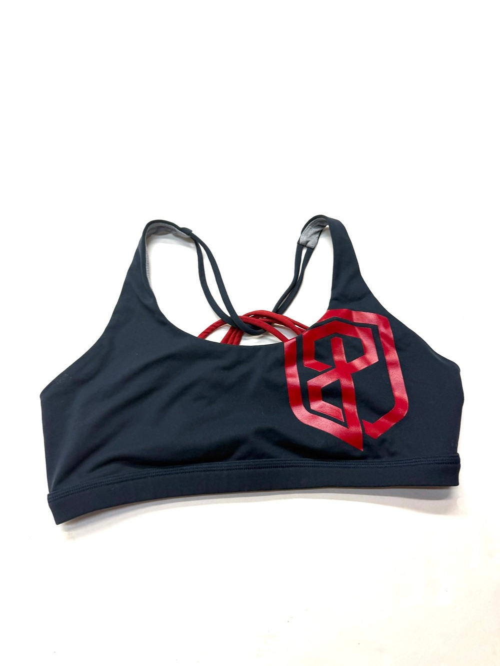 Born Primitive Strappy Sports Bra with Red Logo